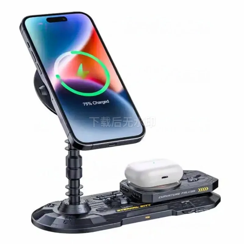 3-in-1 Magnetic Wireless Charger Power Bank with Phone Stand Fast Charging