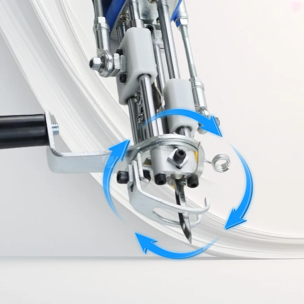 Elektryczny pistolet do tuftingu dywanów AK-V 2 w 1, maszyna do tuftingu 120W z wyświetlaczem cyfrowym i oświetleniem, zestaw do tuftingu, tkactwo dywanów, flokowanie.