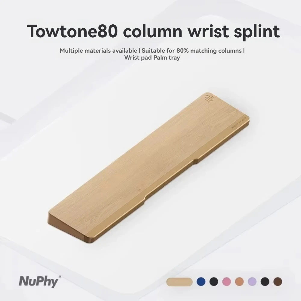 

NuPhy Custom Twotone Подставка для рук Акриловое дерево Алюминиевая подставка для запястий Ореховое дерево Механическая клавиатура Аксессуар Epomaker Palm Stree