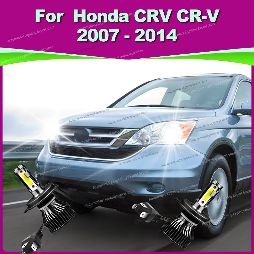 

2 шт. светодиодные фары 180 Вт H4 автомобиля, лампа Canbus 6000K, лампы для фар 12 В для Honda CRV CR-V 2007 2008 2009 2010 2011 2012 2013 2014