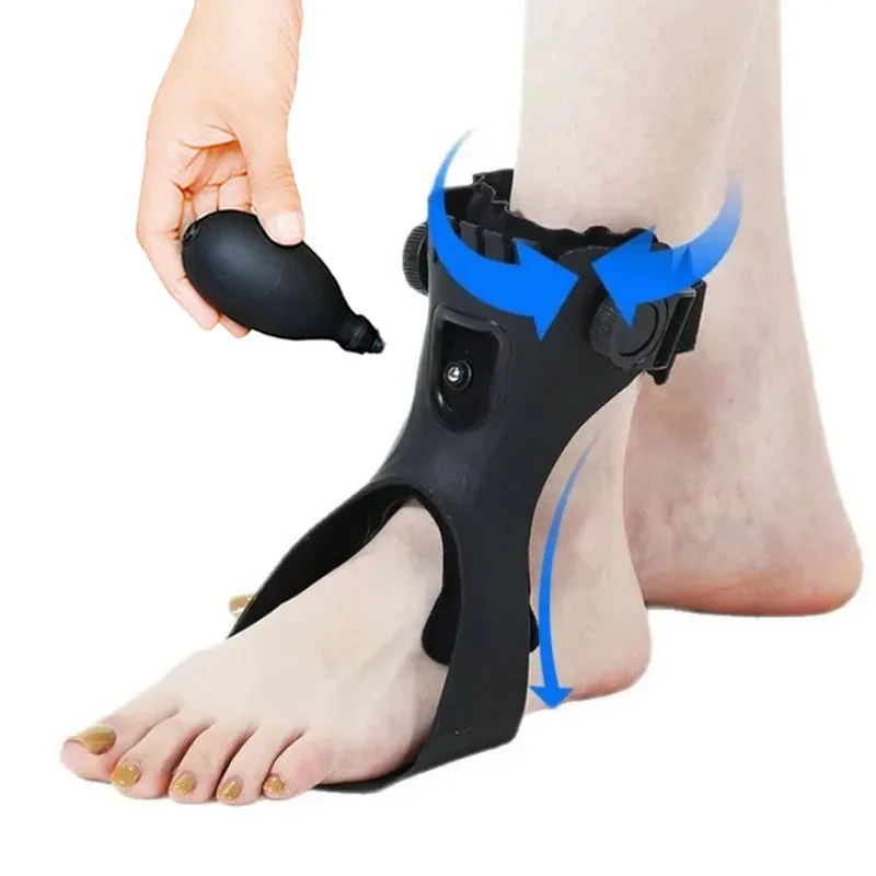 Adjustable Drop Foot Brace AFO Ankle Foot Orthosis for Stroke Hemiplegia Foot Drop & Inversion Correction