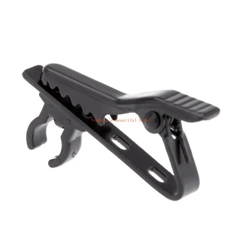 

N0HE Clip Mic Lapel Collar Clamps Mount Microphone Accessories for Video Chat