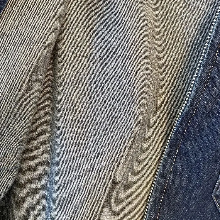 Jaket Denim Wanita 2025 Mantel Musim Semi Musim Panas Baru Kerah Bulat Ritsleting Cardigan Jaket Pendek Tipis Wanita Kasual Atasan Koboi Pakaian Luar