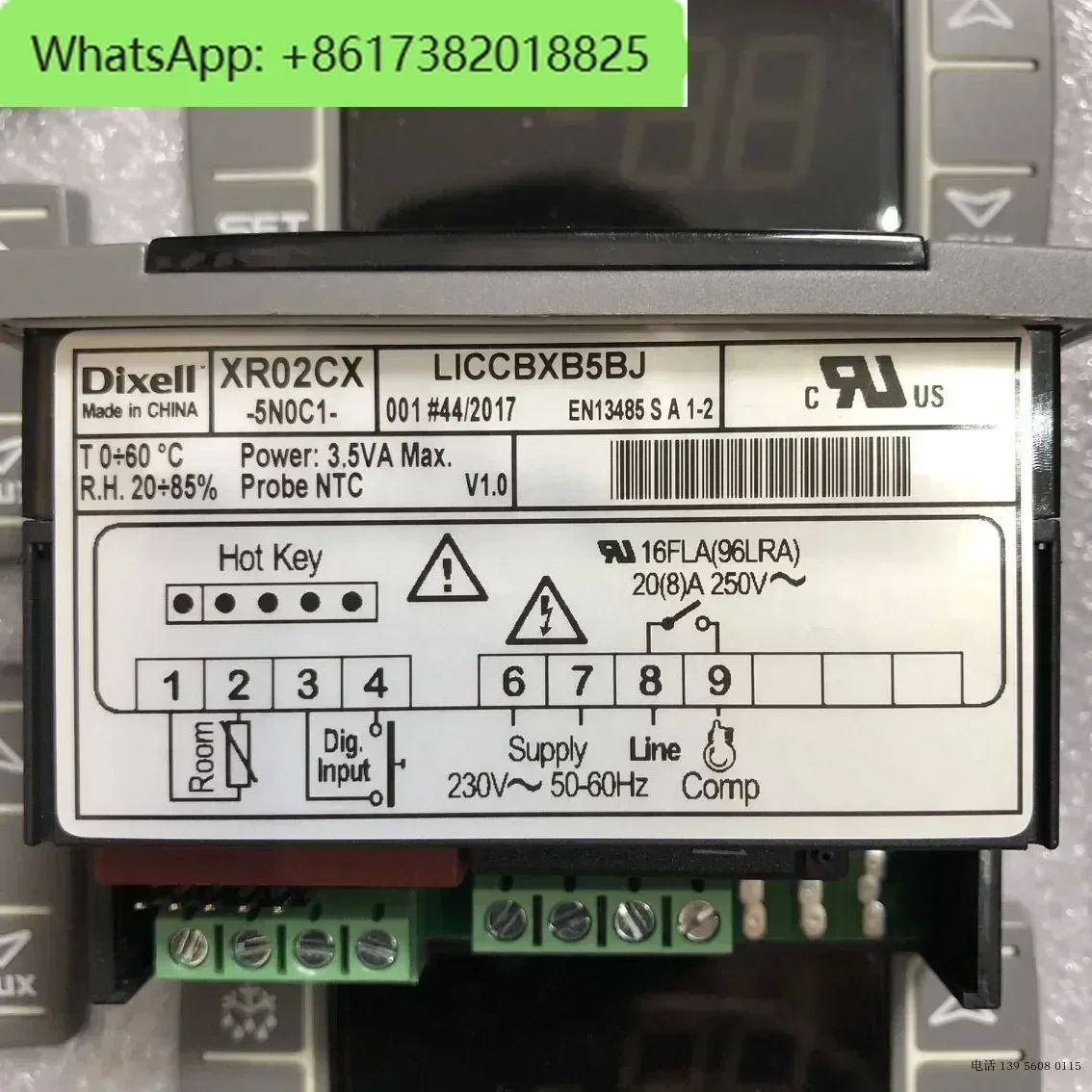 

Elf temperature control cold storage freezer dixell temperature controller XR02CX XR04CX XR06CX