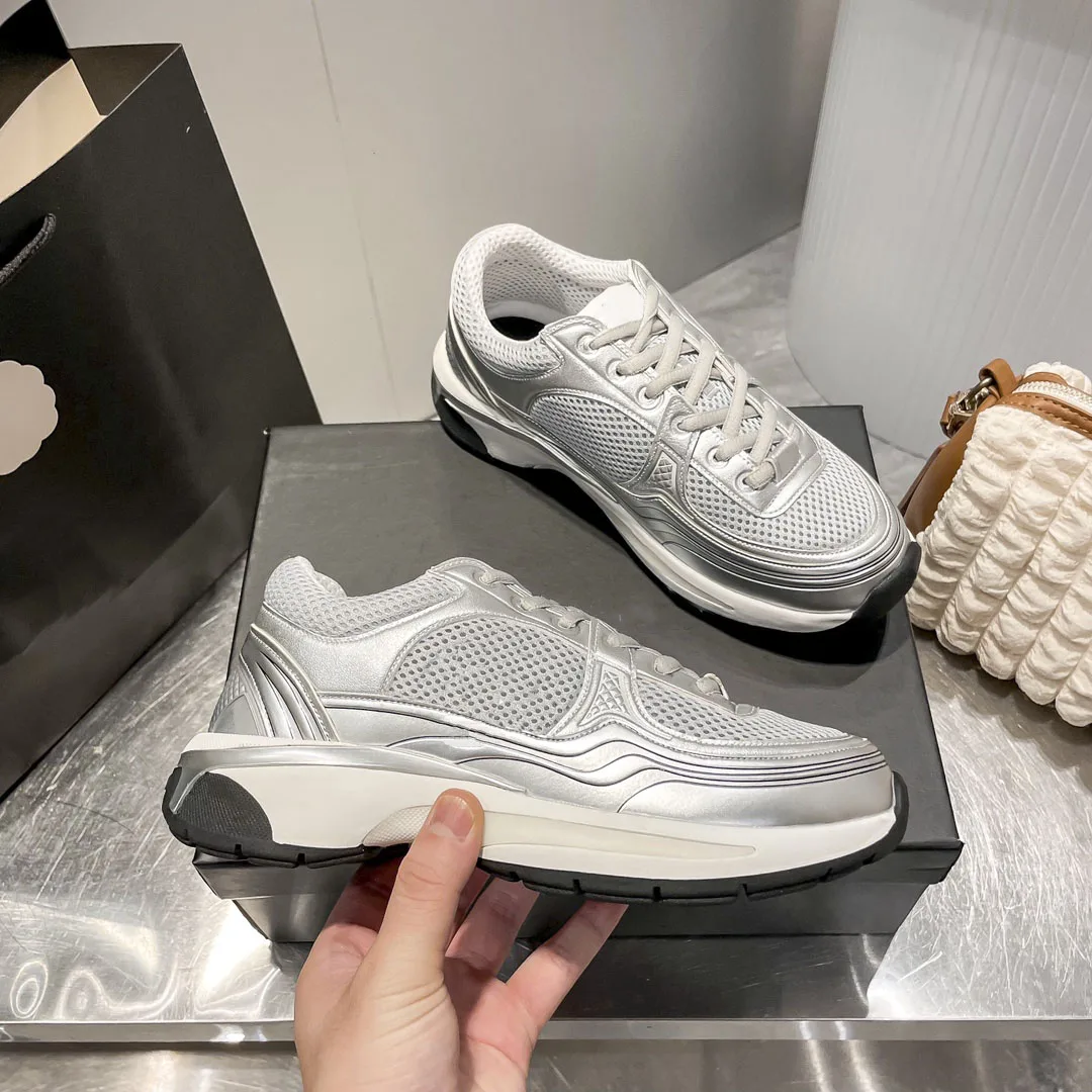 Women Vulcanized Thick Soled Shoes with Leather Mesh Splicing for Increased Breathability and Casual Sports Shoes YZBL807