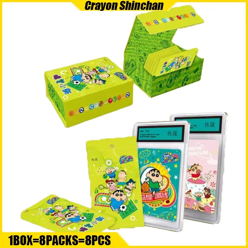 

CHUANSHENG VOL.1 Crayon Shinchan Cards Anime Collection Cards Mistery Box Board Games Toys Birthday Gifts for Boys and Girls