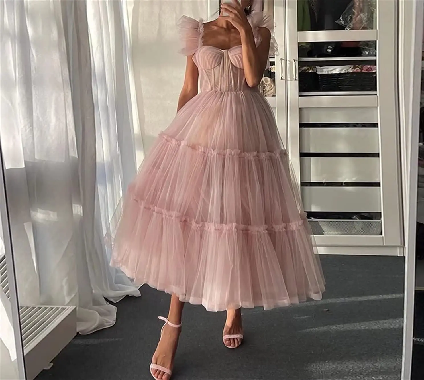 فساتين حفلات السهرة Tulle Corset Evening Party Dresses Long Luxury 2024 Off Shoulder A Line Women Dress Party Night Evening Gown