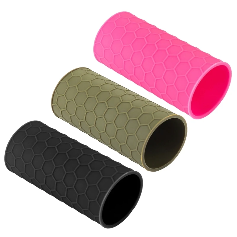 Hexagonal Pattern NonSlip Cover Handgun Handle Sleeves Universal Rubber Cover Hand Grip Glove Sleeves Hunting Accessory