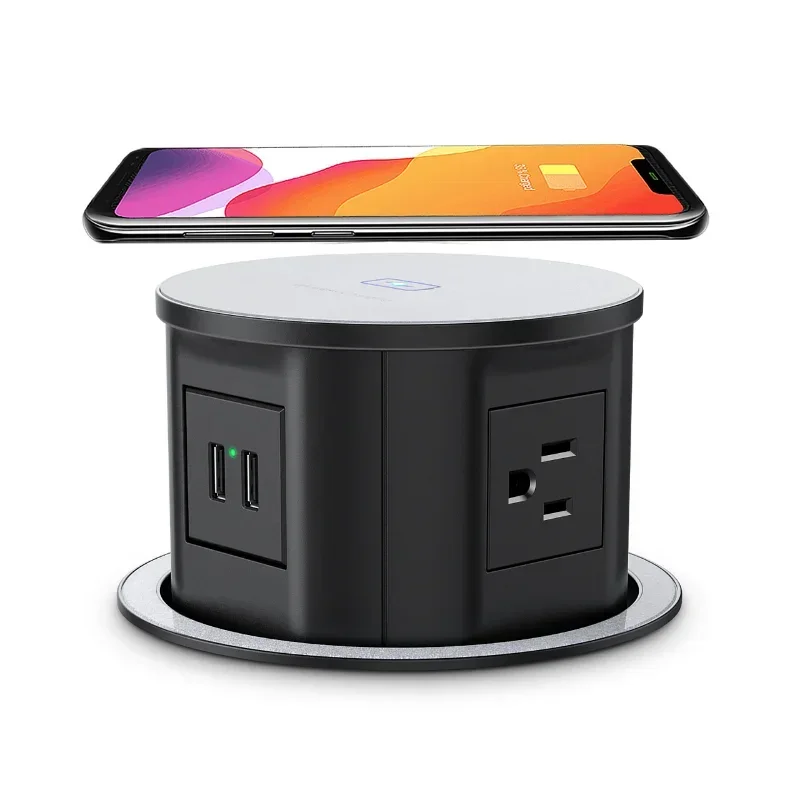 

Desktop Outlet Multi Layer Uk Extension Lead Usb Smart Power Pop Up Kitchen Electric Tower Socket Wireless Charging Concealed