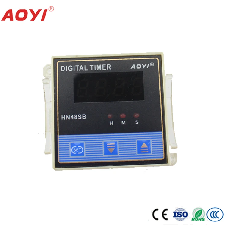 5PCS AOYI Inverse Timing Timer Relay 48 1/16DIN Time Relay