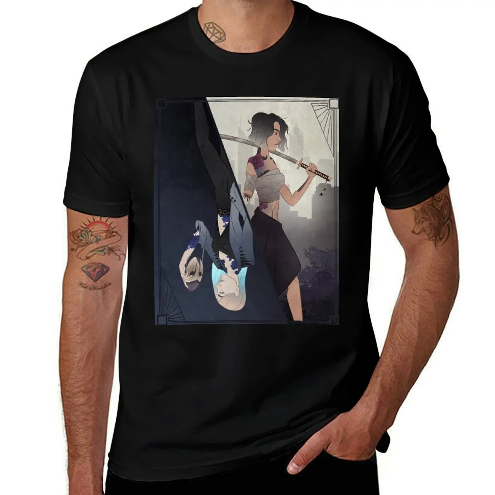 

Cyberpunk Warriors T-Shirt fashion shirts aesthetic clothes cheap stuff graphics black t-shirts for men