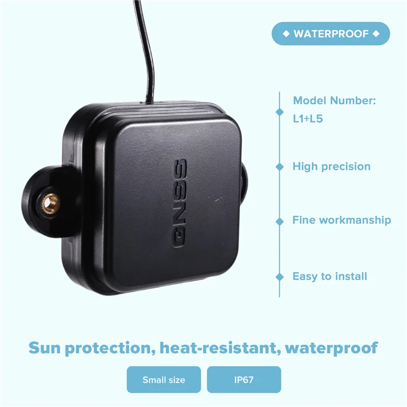 

DIGIT-Multi Satellite Multi Frequency Active Positioning Antenna L1+ L2+ L5 1PCS GNSS/GPS High Precision IP67