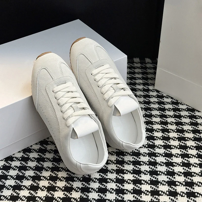 Klassische Damen Ballerinas Aus Leder Und Samt Für Den Alltag_voghion.com