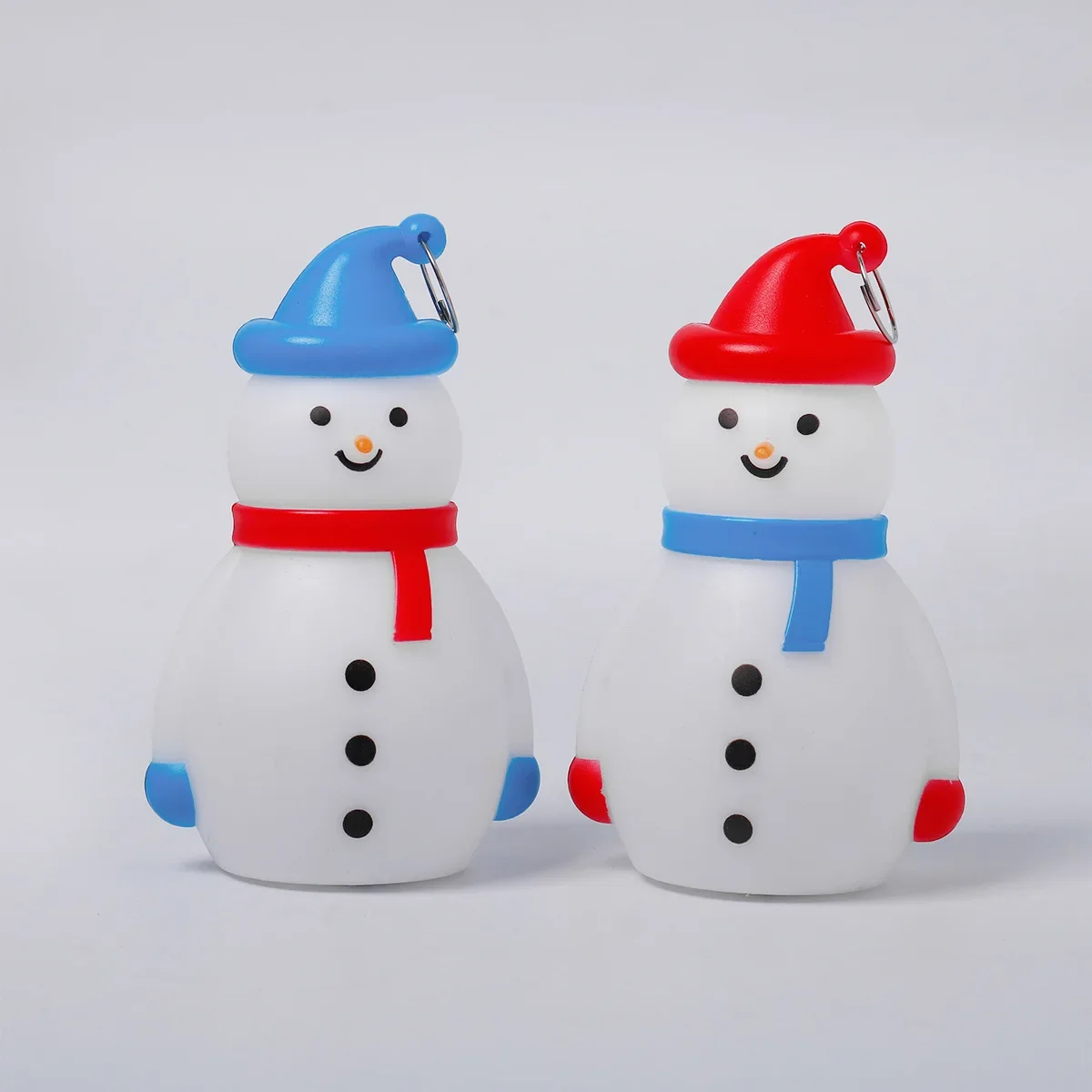 Christmas Snowman Night Light Portable LED Light Battery Operate Glowing Snowman Doll Xmas Tree Hanging Ornament Merry Christmas