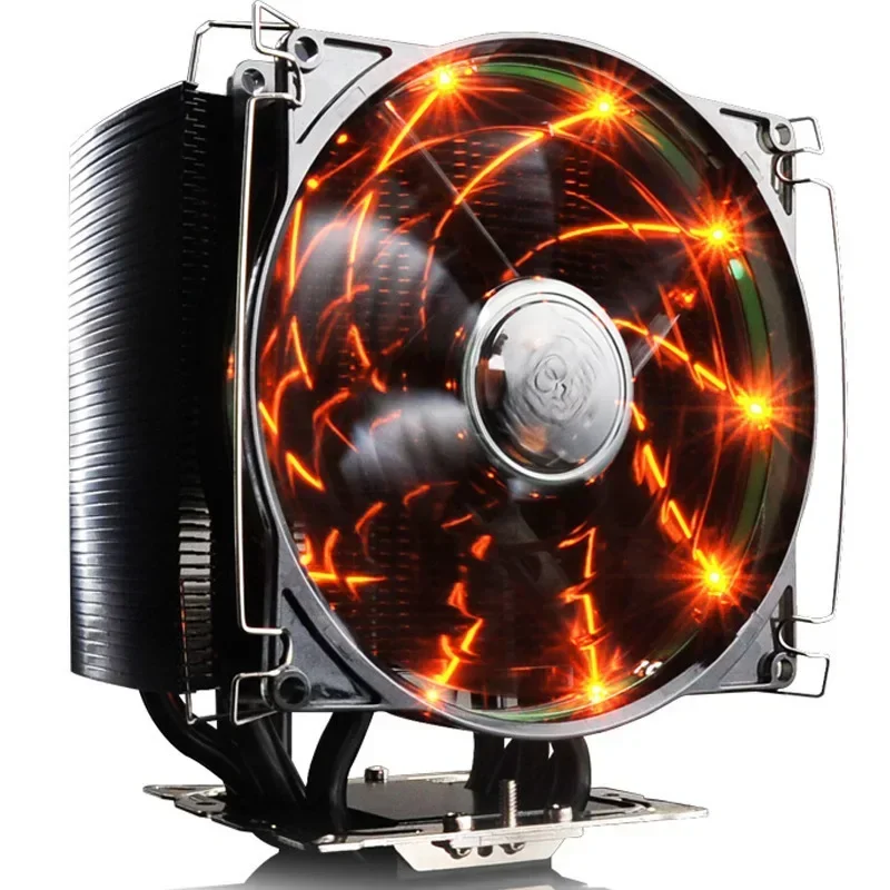 Overclocking three winds frozen black gold version CPU radiator fan AMD775/1151cpu fan intelligent silent heat pipe