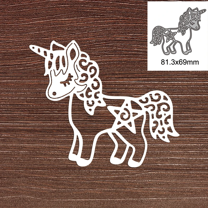 

Cute Unicorn Metal Cutting Dies For DIY Scrapbook Cutting Die Paper Cards Embossed Decorative Craft Die Cut 2022 New