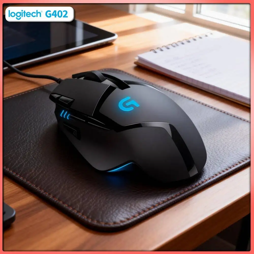 Logitech G402 Hyperion Fury Mouse 8 Programmable Buttons 500+ IPS Anti-Slip for PC Desktop Gaming Environments