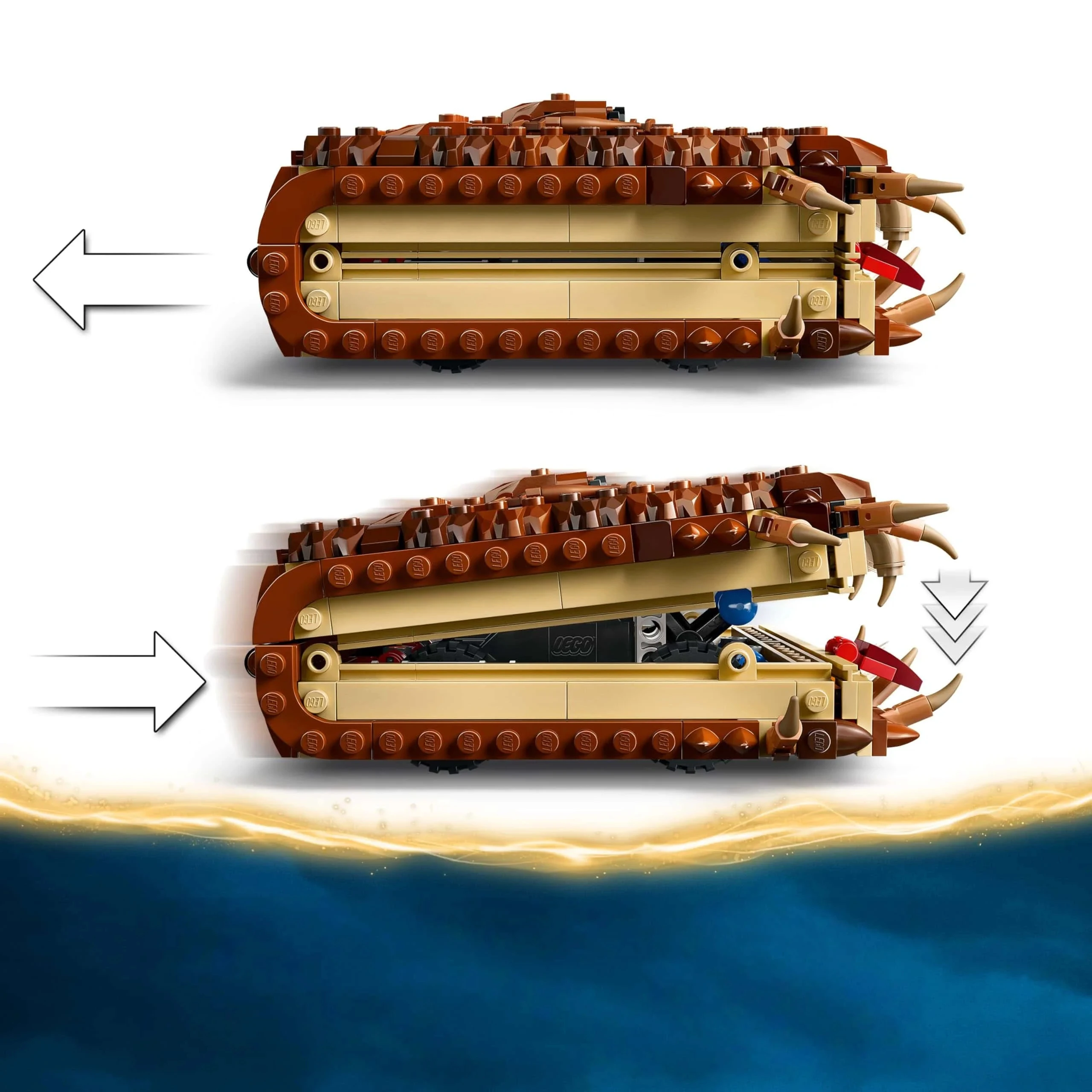 Compatible with 76449, MOC Creative Monster Building Block Kit, a biting book, 518pcs is a perfect Halloween and birthday gift