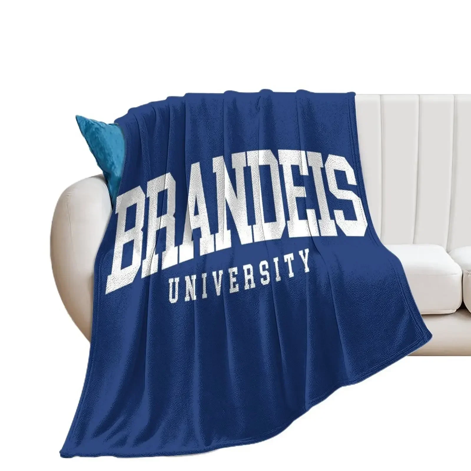 

brandeis - college font curved Throw Blanket Heavy Warm Blankets