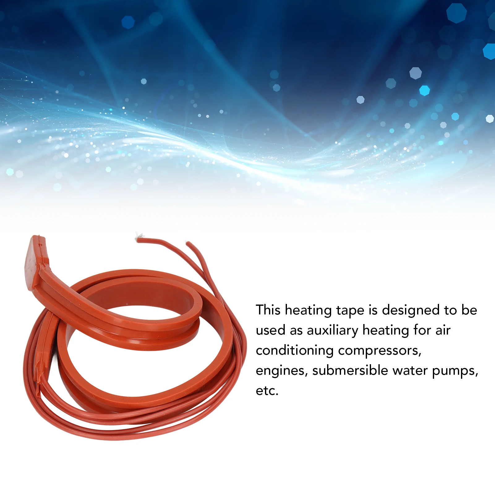 Silicone Heating Belt Waterproof Flexible Heater Anti Frost Self Regulating Tape 220V Silicone Heating Cable