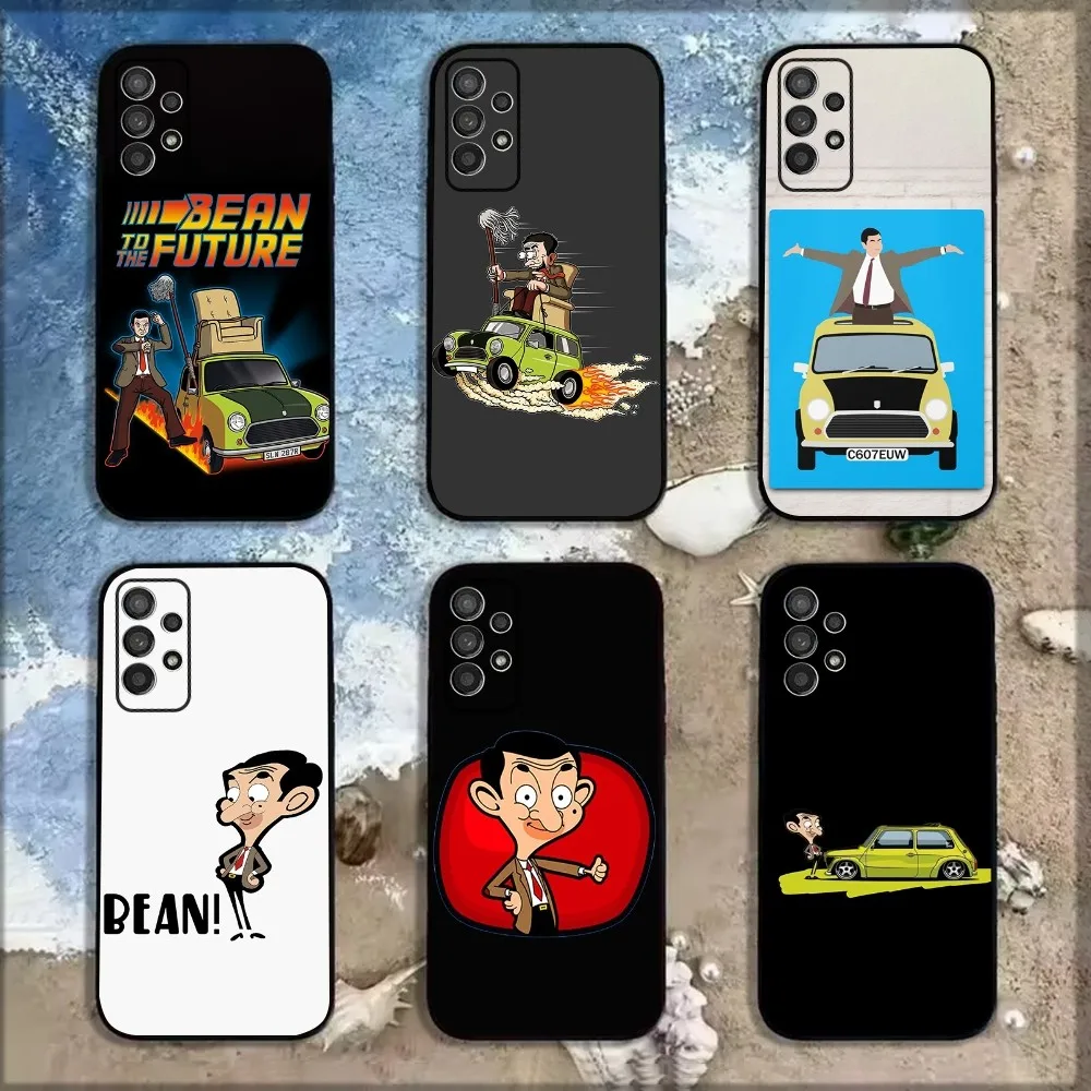 Funny Mr B-Bean Phone Case For Samsung Galaxy A13,A21s,A22,A31,A32,A52,A53,A71,A80,A91 Soft Black Shell