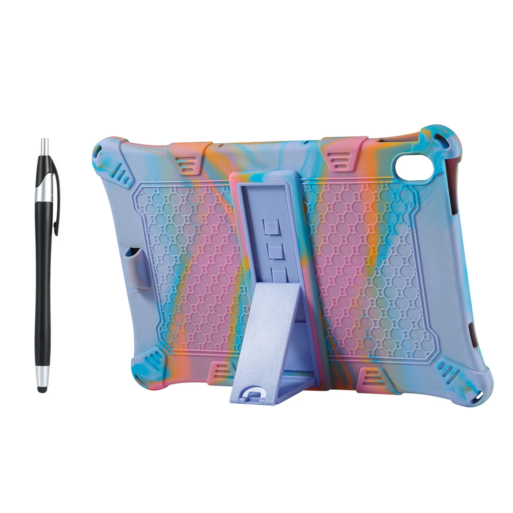 Funda para Lenovo Xiaoxin Pad Pro TB-J706F Funda de silicona de 11,5 pulgadas Funda anticaída con soporte ajustable para tableta y