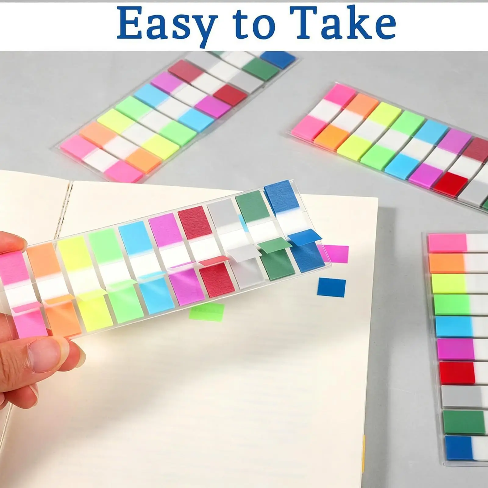 Sticky Index Tabs Colored Reading Marker Labels Planners Sticky Notes Tab for Students Teachers School Home Office Work Notebook