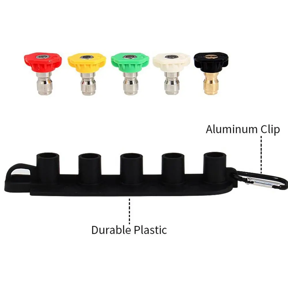 Multicolor High Pressure Washer Nozzle Spray Nozzle Support 1/4 Inch Quick Plug Washing Sprayer Cleaning Plant Easy Connect