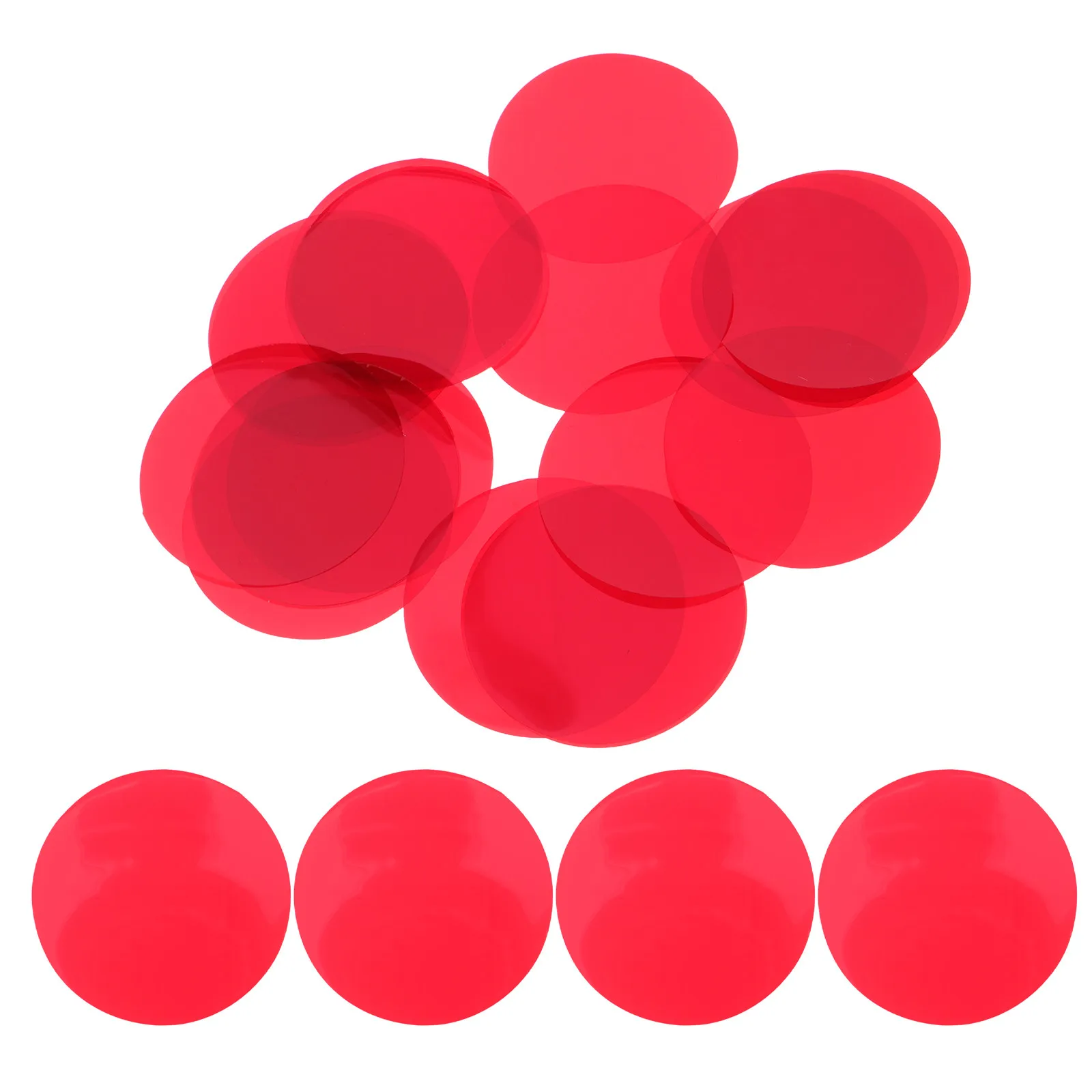 20Pcs Adhesive Light Gel Filter Sheets 3 Inch Round Color Correction Gels for LED Downlights Spotlights Photography Lighting