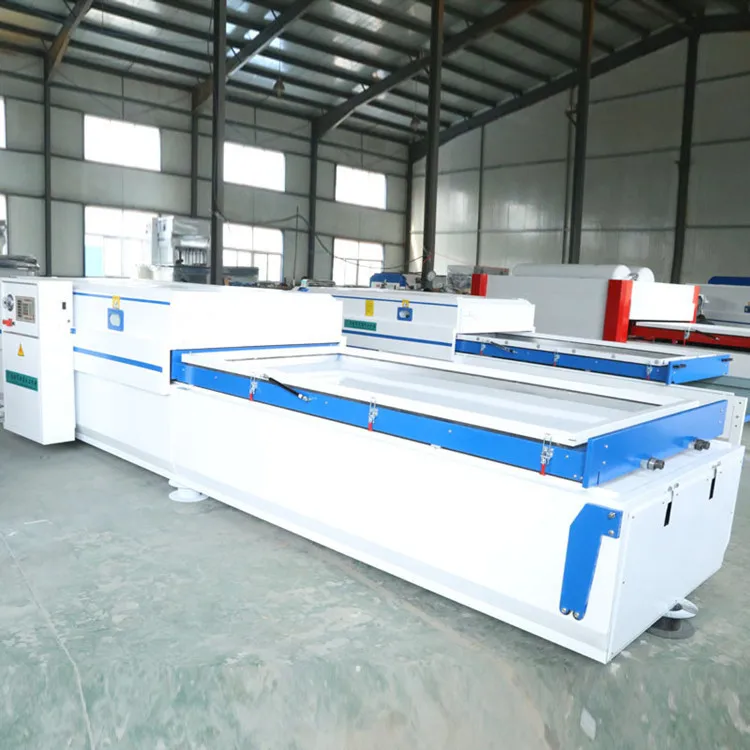 Automatic Furniture Woodworking PVC Panel Veneer Wood MDF Kitchen Cabinet Door Heat Vacuum Membrane Lamination Press Machine