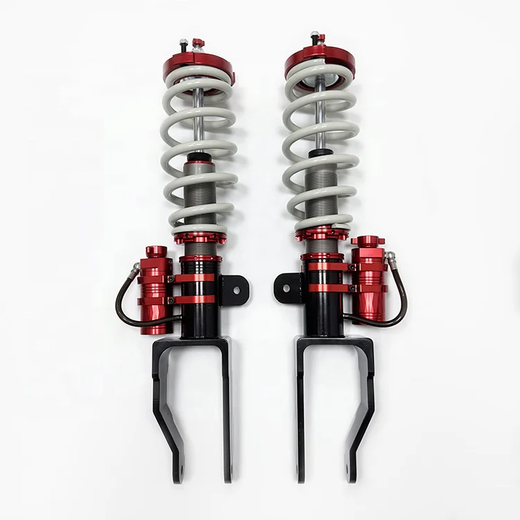 Model Y Red Front/Rear 2.0 8-Level Compression Adjustable High Quality Shock Absorber