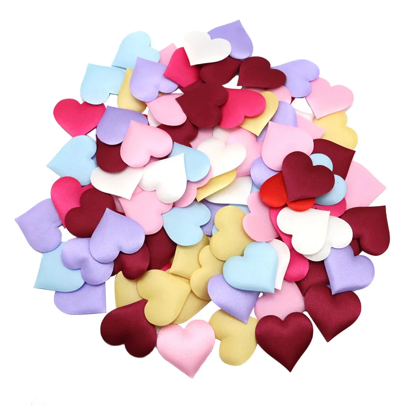 (100pcs/pack) 15mm/35mm 3D Heart Shaped Sponge Confetti Table Decoration Home Birthday Wedding Valentine Romantic Handmade DIY