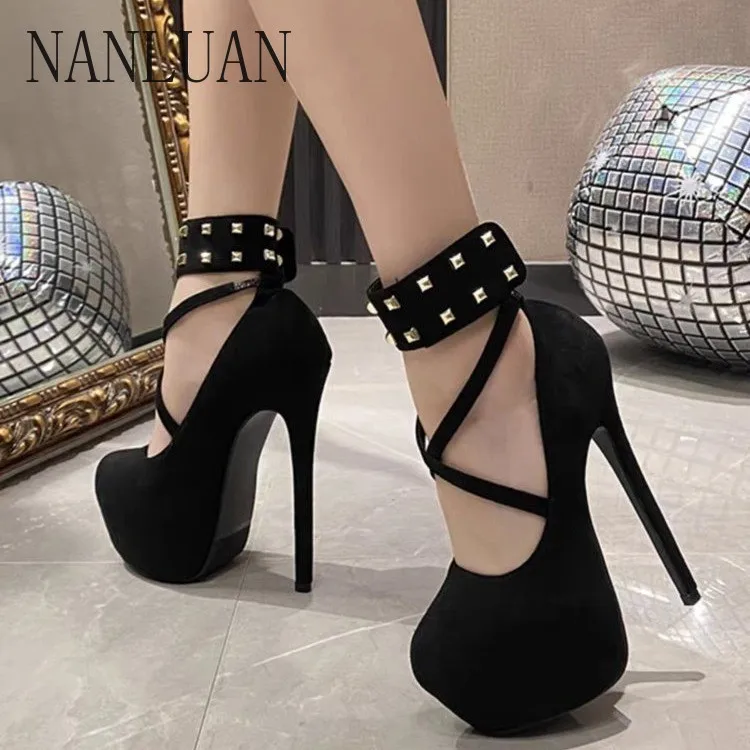 

2024 Boutique Sexy Ladies High Heels Trendy Stiletto Banquet Fashion High Heels Solid Color Autumn High Quality Women's Shoes