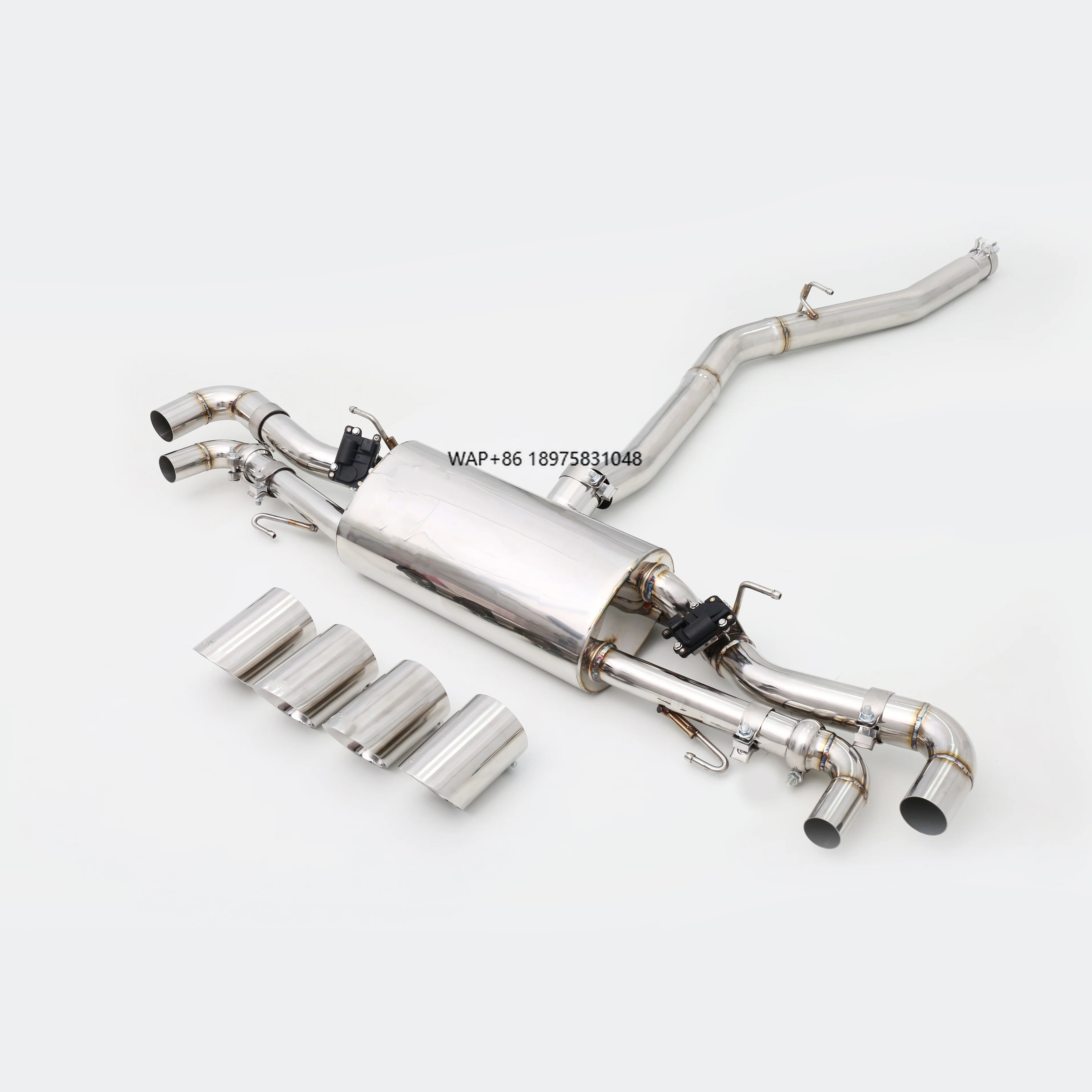 

Custom 304 Stainless Steel/Titanium Valved Exhaust System Designed Specifically for 2.0T Model Exhaust Pipes