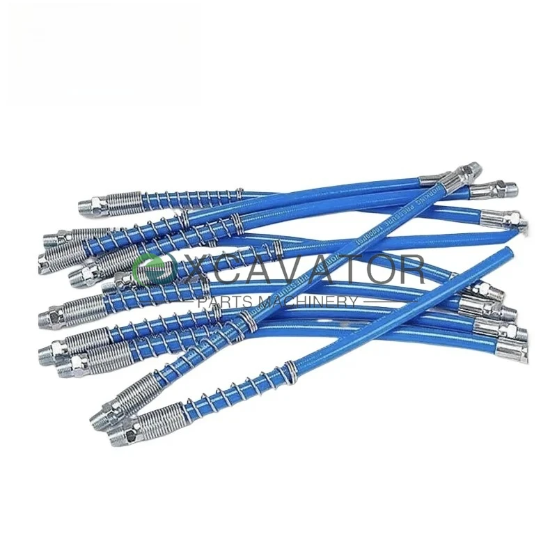 

1 шт., высококачественный шланг для смазочного пистолета, 10000PSI, 40-100 см, взрывозащищенный гибкий шланг для смазочного масла, диаметр муфты 10 мм