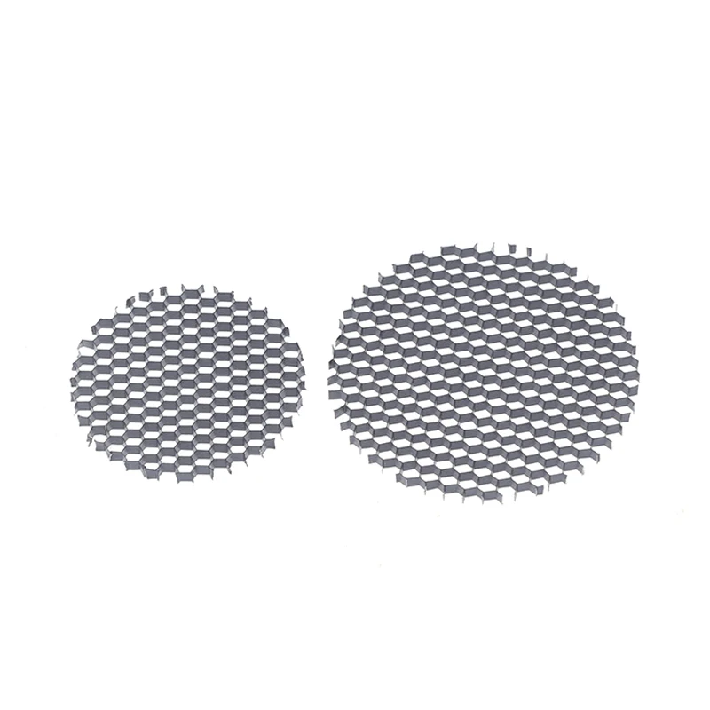 2Pcs 42-72mm LED Light Lamp Shade Downlight Spotlight Round Honeycomb Net Cover Black Anti-glare Anti-dazzling Light Aluminum