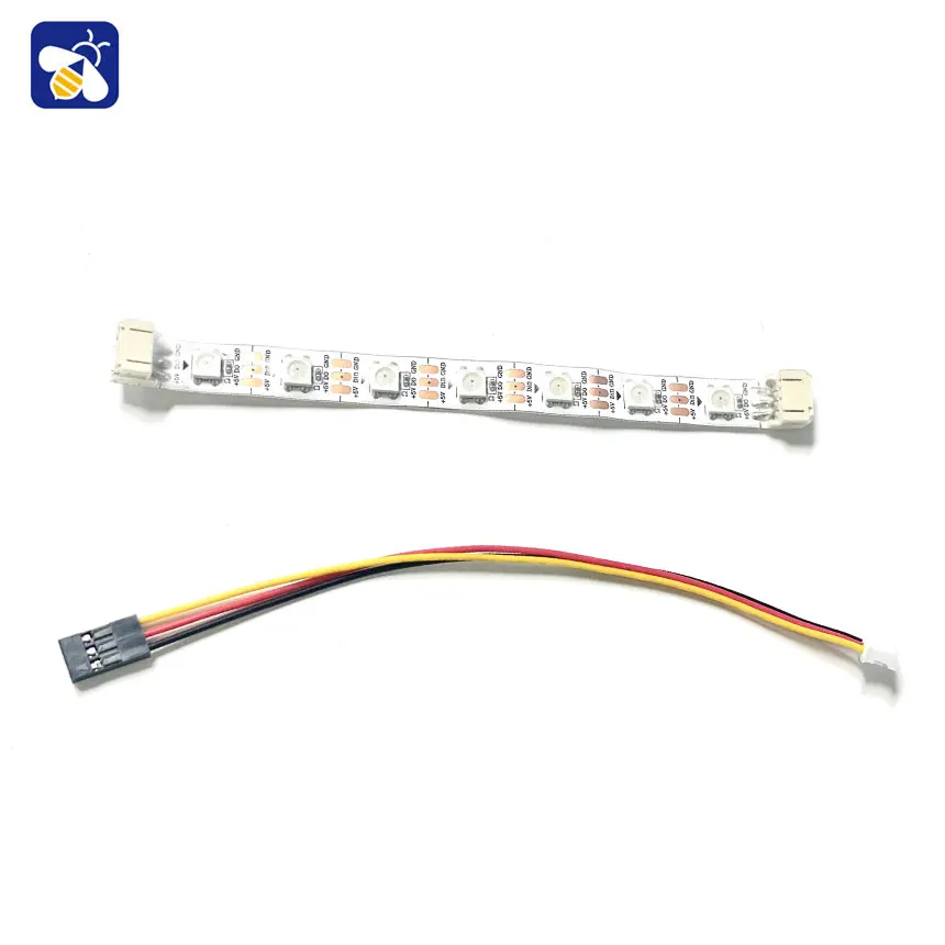 [Cascadable] WS2812 RGB Full Colour Ribbon Strip 5V Ambient Light Programmable 7 Beads