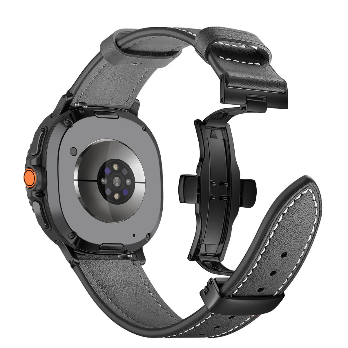 Premium-Lederarmband für Samsung Galaxy Watch 8 9 40mm 44mm Business-Armband für Galaxy Watch 8 Classic 46mm Smartwatch-Armband – Detail 8
