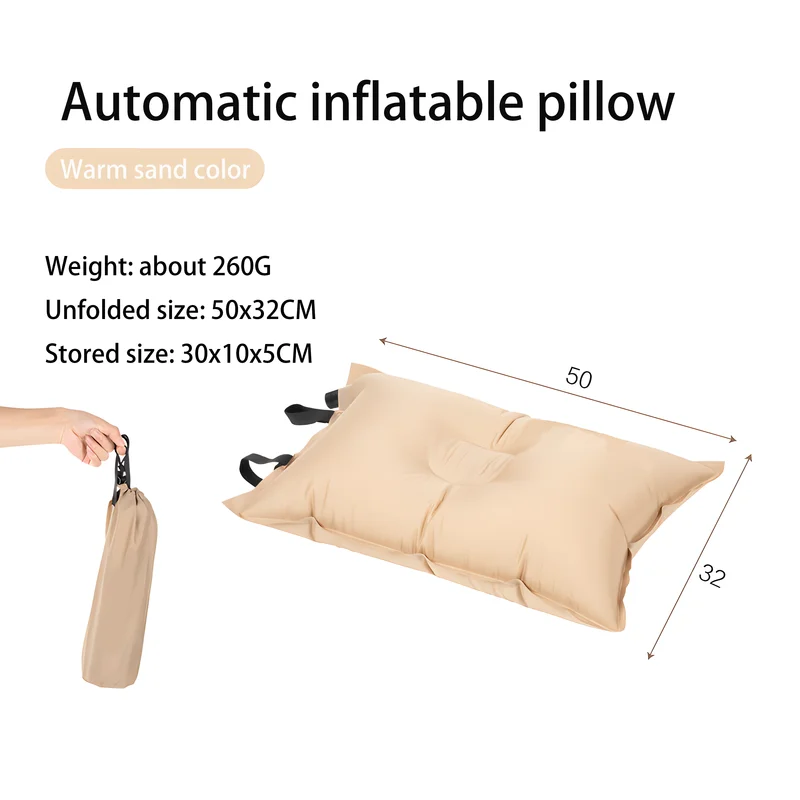 Portable Waist Support Back Nap Pillow Leisure Gear Comfortable Automatic Inflating Outdoor Camping