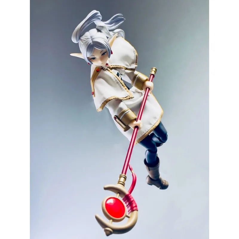 Handgefertigte 1/12 Maßstab Japanische Anime-Charaktere Umhang Kleid Cape Kleidung für 6'' SHF Frieren Actionfiguren Modell – Detail 4