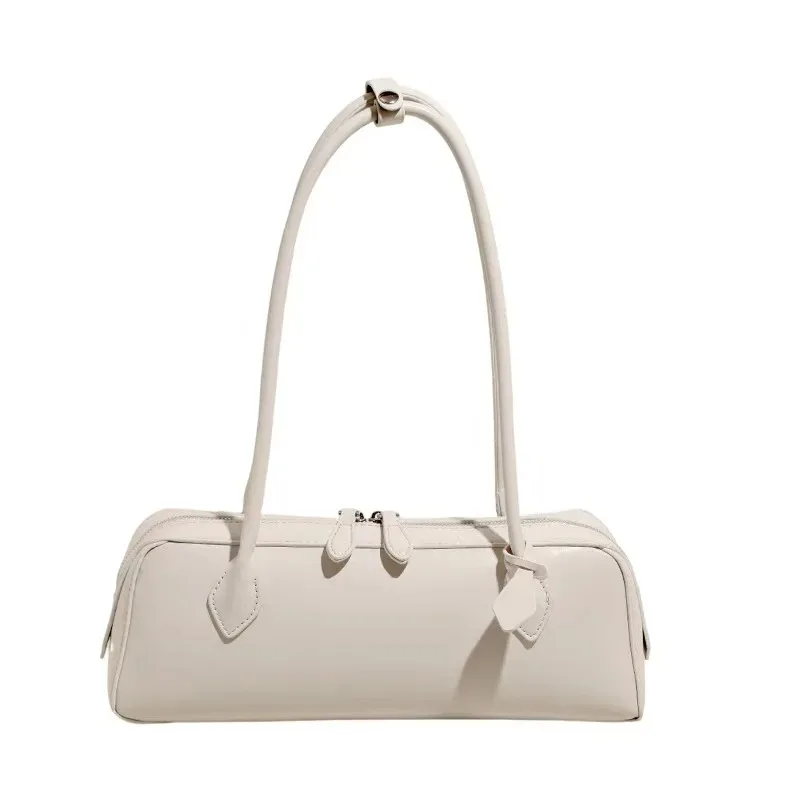 Vintage Lange Schultertasche für Damen, Luxuriöse Rindsleder-Handtasche, Damen-Umhängetasche für Pendlerinnen und Einkäufe – Detail 24