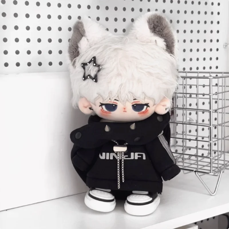ผ้าฝ้าย 20 ซม.ตุ๊กตาแฟชั่นHoodie Coatไม่มีแอตทริบิวต์เสื้อผ้าตุ๊กตาชุดอุปกรณ์เสริมเกมเด็กของขวัญวันเกิด