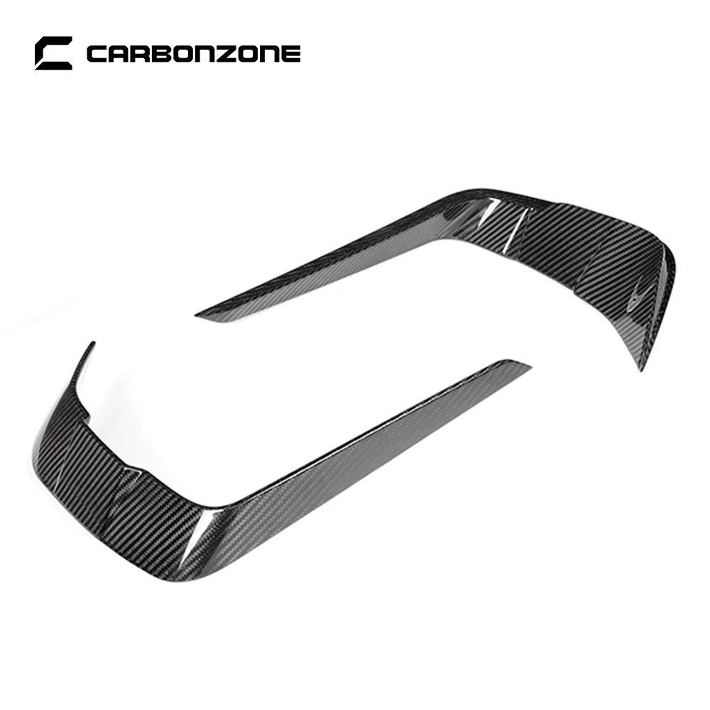 Real Carbon Fiber Front Bumper Wind Knife Blade for BMW 8 Series G14 G15 Decoration Side Splitter Canard Car Accessories