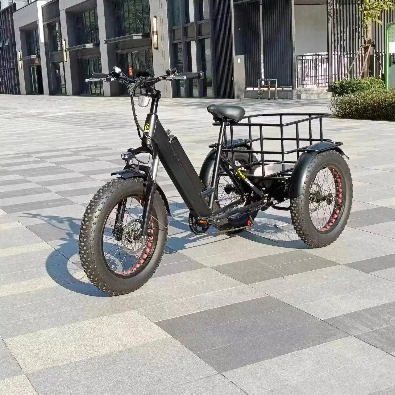 Popular 48v Electric Cargo Bike 7 Speed Ebike 3 Wheels Electric Three Wheel Motorcycle