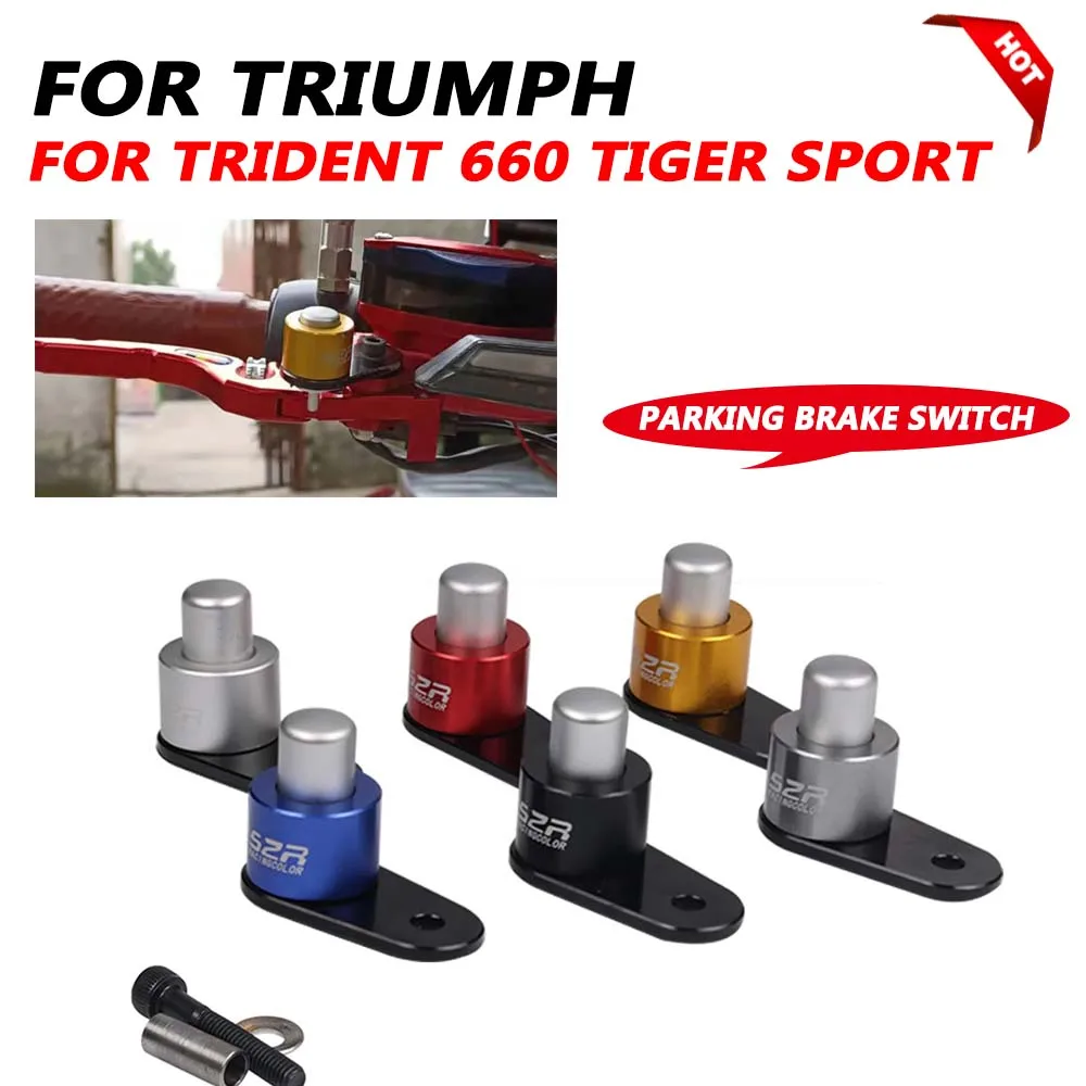 For Triumph Trident 660 Trident660 Tiger Sport 660 850 Tiger 800 xc xr Parking Brake Switch Motorcycle Brake Lever Lock Prevent