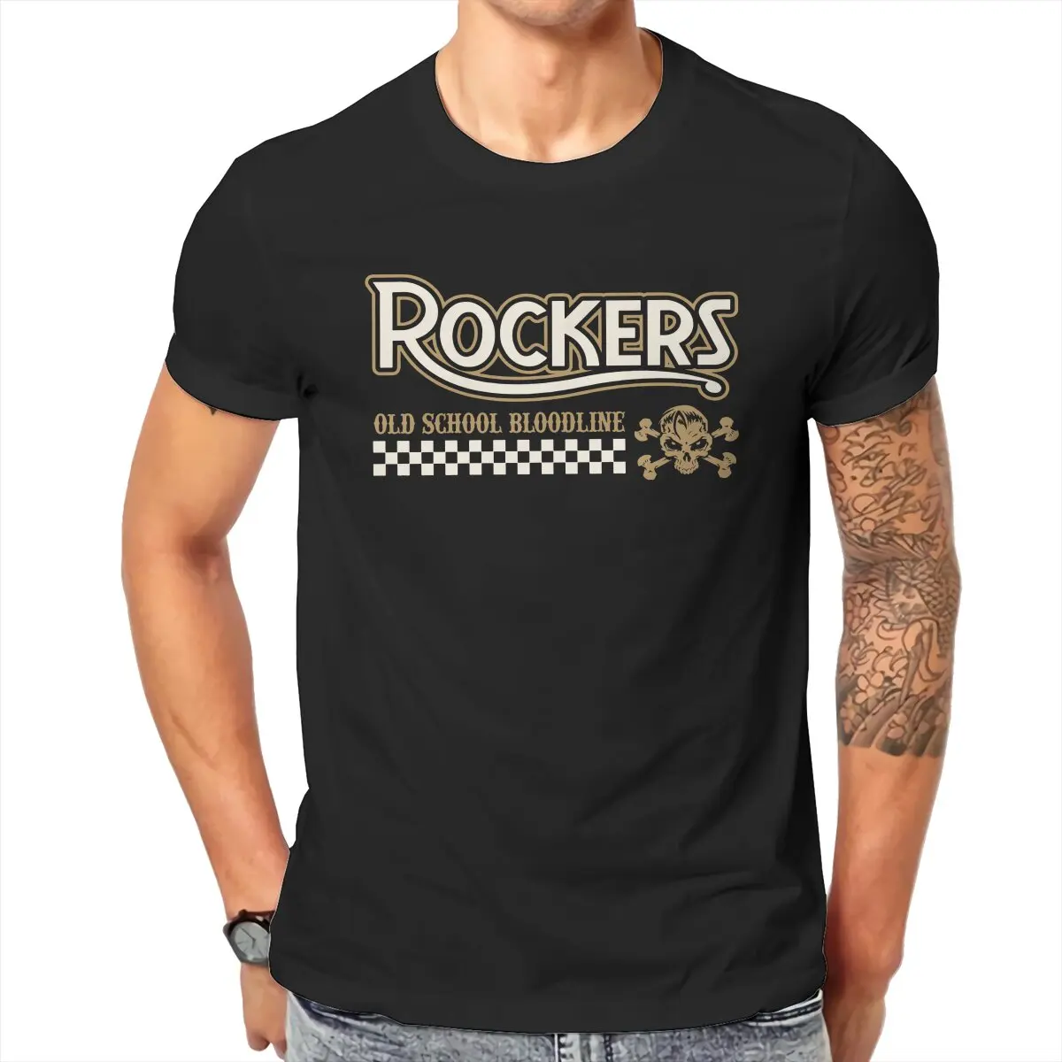 Rockers Old School Bloodline  Men T Shirts Stikers Tablet Cases Shop Online Rockabilly Vintage Tees T-Shirts Cotton Clothing