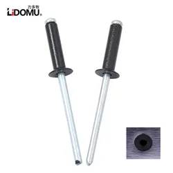 30/50pcs aluminium countersunk head black blind rivets standard type 2.4mm 3.0mm 3.2mm 4.8mm4.0mm
