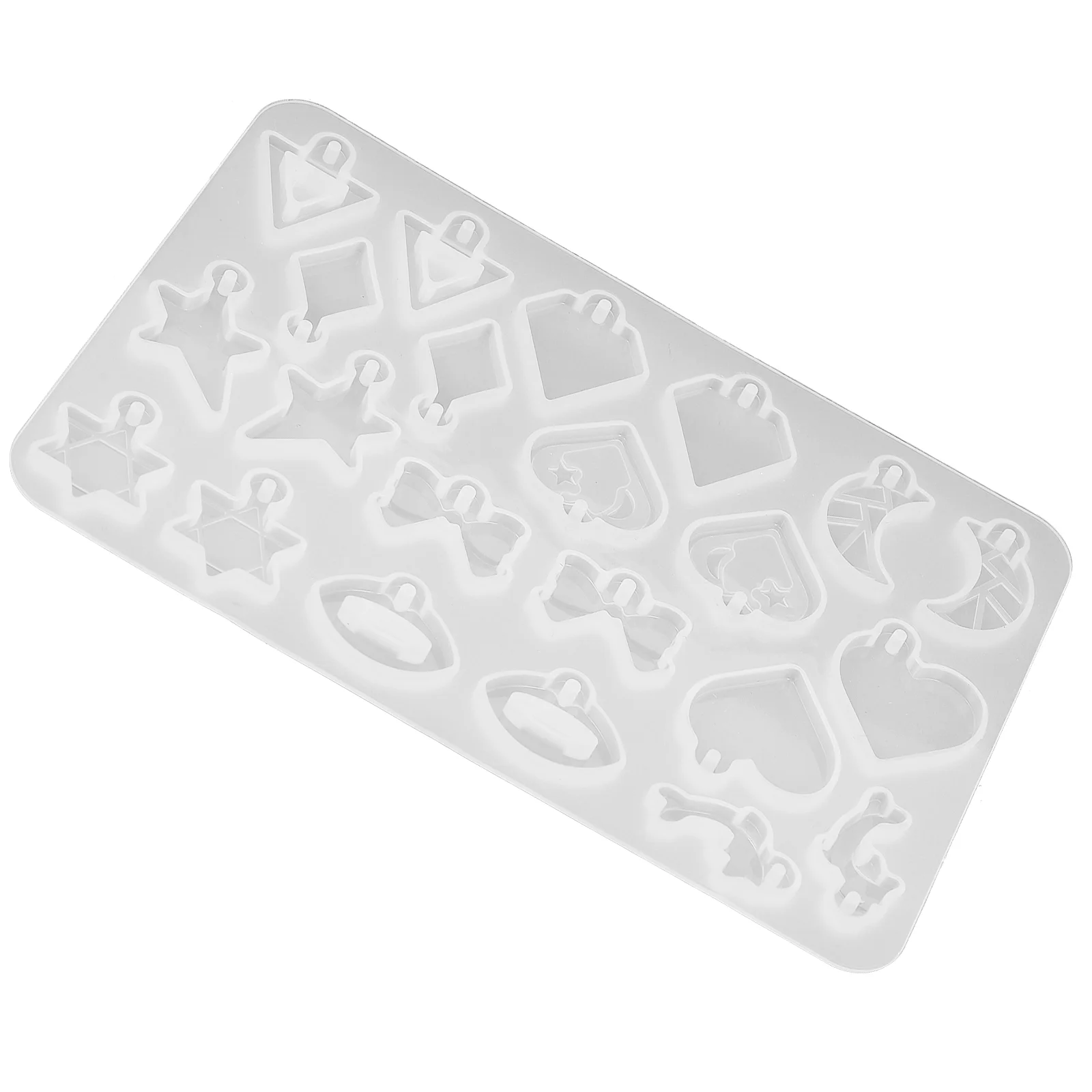 

Concrete Mold DIY Earring Pendant Silicone Leaf Love Moon Cross Glue Jewelry Molds Necklace