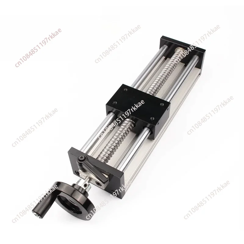 Manual Ball Screw Linear Slide Module Cross Lift Stage with Handwheel & Guide Shaft for XY/XYZ Precision Positioning