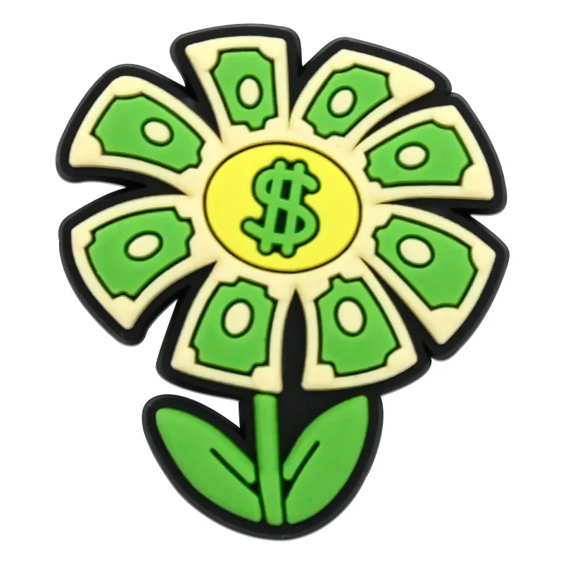 1-11 قطعة علامة الدولار المال ثراء طوال الليل الأحذية المختلطة السحر لتقوم بها بنفسك حذاء للحديقة تسد اكسسوارات صالح رجل امرأة X-mas تزيين #5